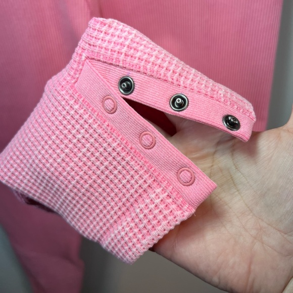 OFFLINE by Aerie Women's Main Squeeze High Waisted 7/8 Leggings Pink Textured XL - Picture 7 of 10